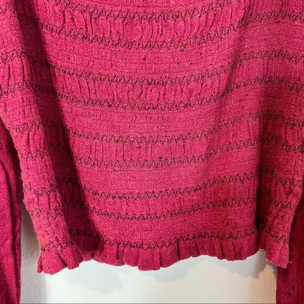 FREE PEOPLE MAGGIE EMBROIDERED ROSE HYPNOTIC WOMEN SIZE MEDIUM BRAND NEW